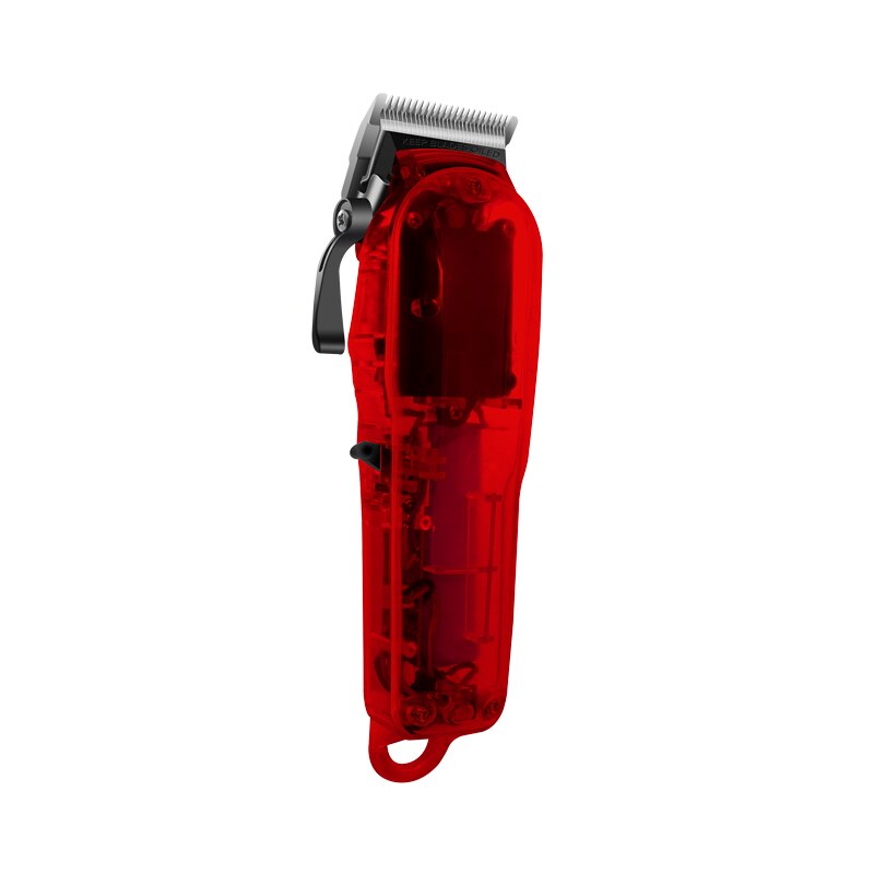 transpar Hair Cutting Machine Rechargeable Hair Clipper Man Shaver Trimmer For Men Barber Beard Trimmer: Red