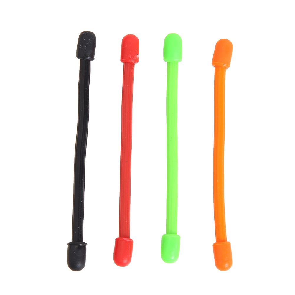 Durable 4pcs Silicone Binding Rope Wrap Data Wire Cable Winder Wrap Tie Cinch Strap Bandage Used In Home Office Assembly Line