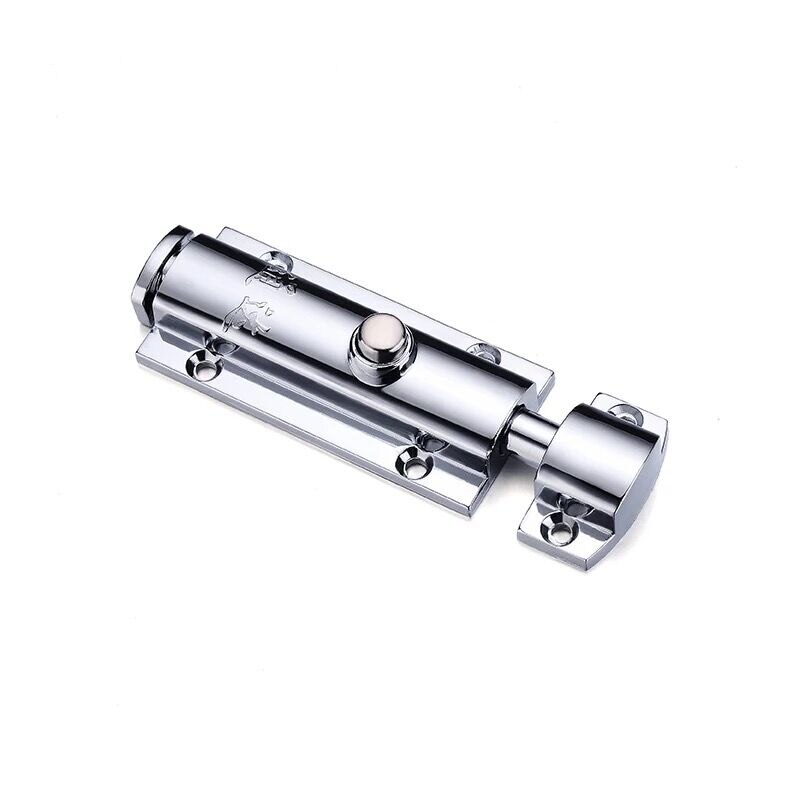 Zinklegering fjeder automatisk dørlås rød bronze dør bolt gate fjeder lås solid bolt møbler kinesisk messing hardware