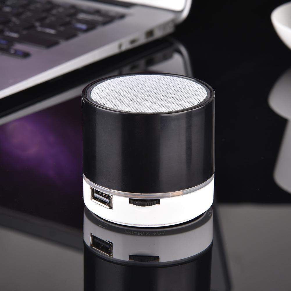 S10 Stereo Bluetooth Speaker Ondersteuning U Disk TF Card Universele Mobiele Telefoon Muziek Mini Draadloze Outdoor Draagbare Woofer Subwoofer: Black