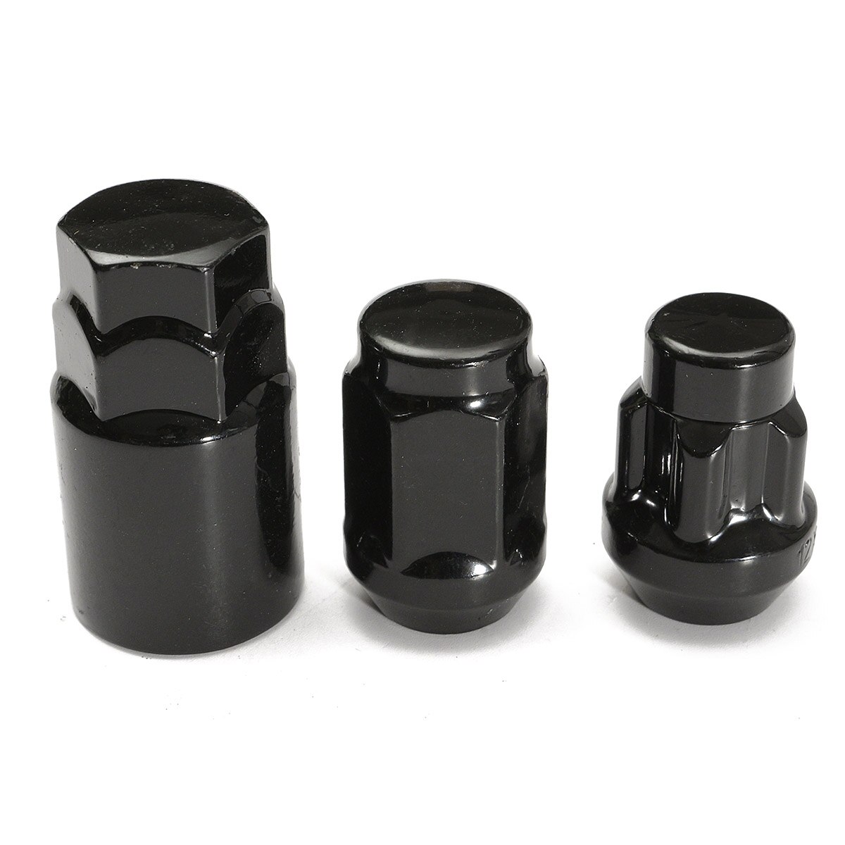 21Pcs/Set M12x1.5mm Black Alloy Car Wheel Locking Nuts Blots Locker With Key For Ford for Focus for C-Max 2007