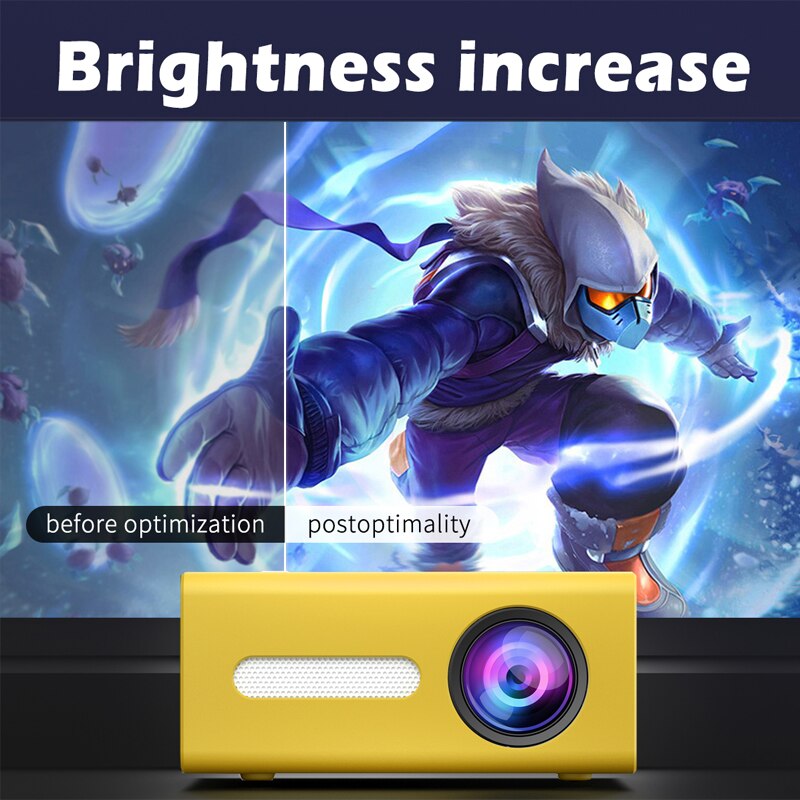 4 M Projection distance T300 Home Theater Projectors LCD 1920*1080 Max Home Cinema Projector 12V-2A Conference System Projector