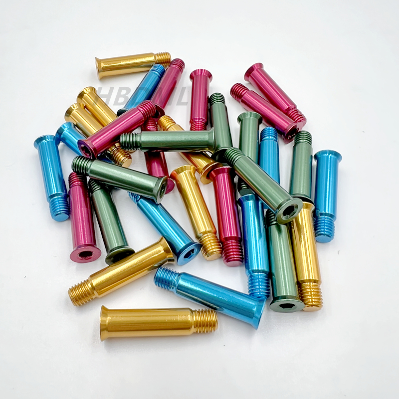 8 Pcs Roller Skates Screws Inline Skates Screws Speed Skates Accessories Color Yellow Blue Green Red Shaft Bolts