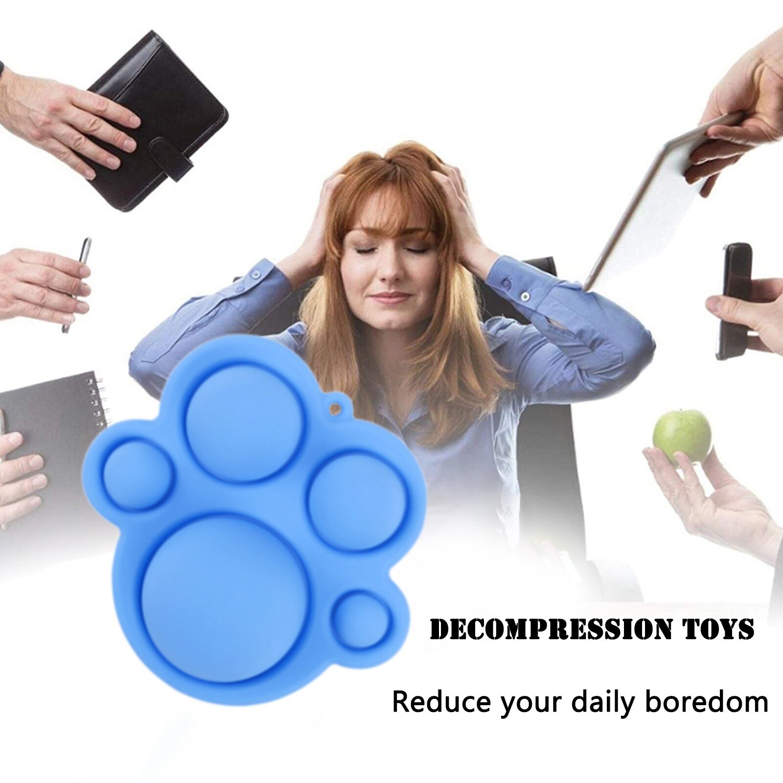 Simple Dimple Fidget Sensory Toy Stress Relief Toy Autism Anxiety Relief Stress Pop Bubble Fidget Sensory Toy Special Need toy