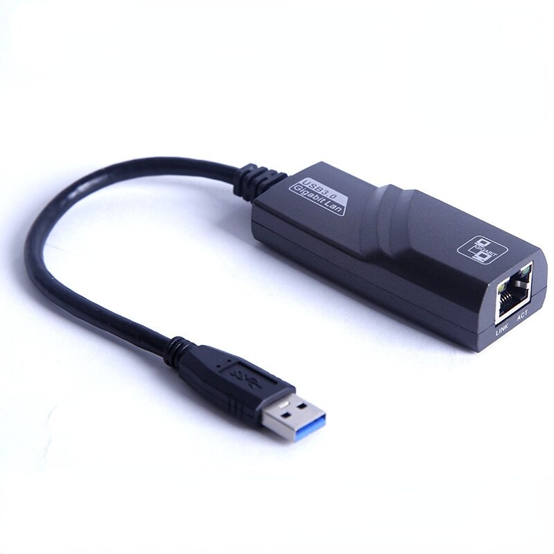 Usb ethernet usb 3.0 2.0 to rj45 10/100/1000 mbps gigabit sovitin kannettavalle tietokoneelle android tv digiverkkokortti usb lan: Usb 3.0 1000 mbps