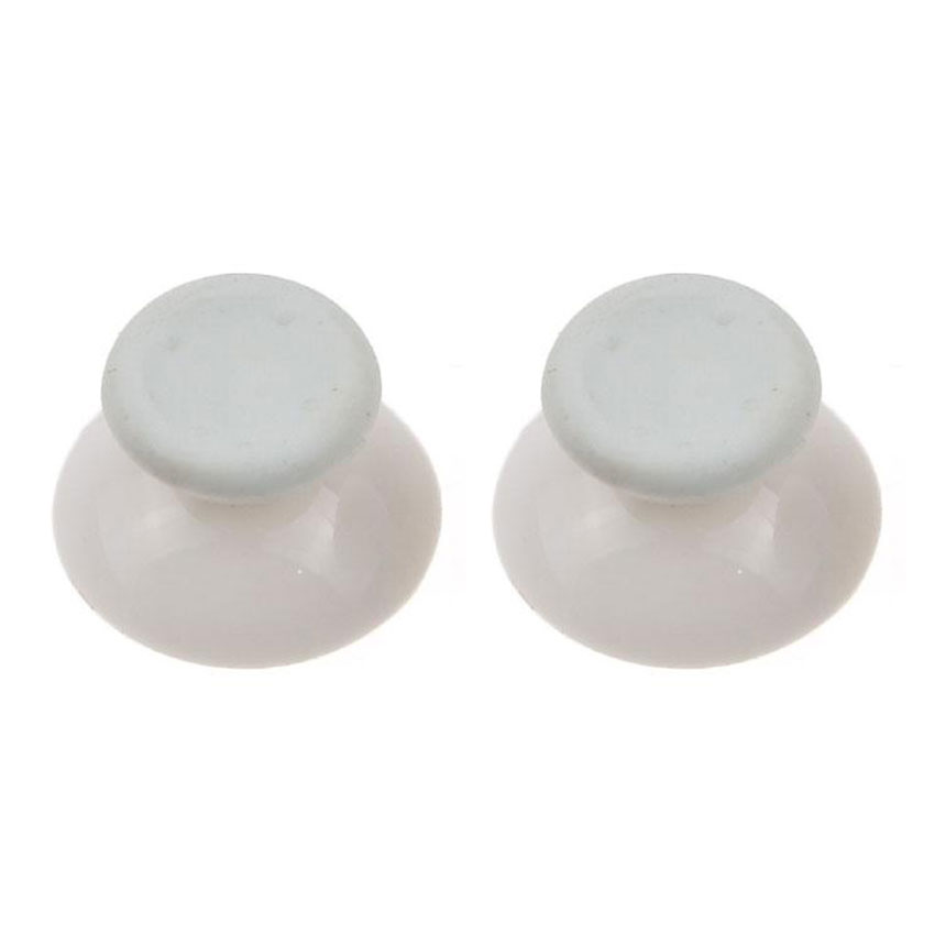 JCD 2 peças 3D analógico polegar vara cogumelo joystick tampa capa para controlador Xbox 360: Branco