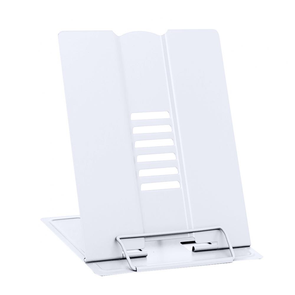 Metal Book Stand Reading Book Holder Folding Reading Stand Anti-Slip Adjustable Desktop Bookend Holder: 7
