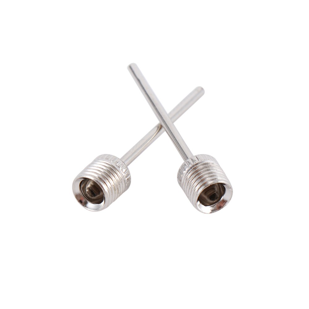 10 st sport boll uppblåsande pump nål för fotboll basket fotboll uppblåsbar luft ventil adapter rostfritt stål pump stift