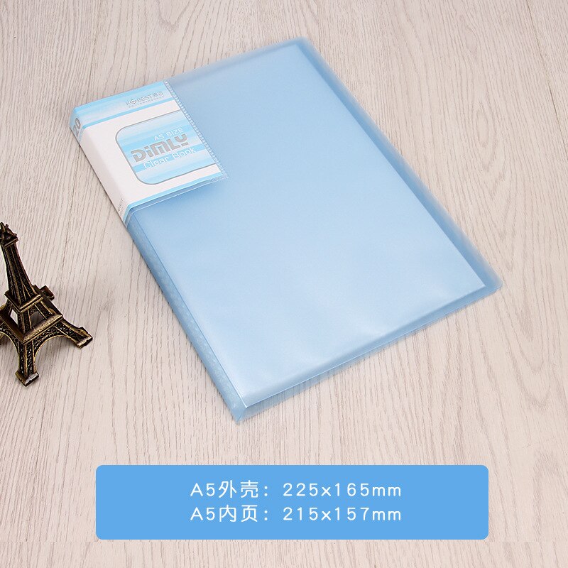 20 Page / 30 Page / 40 Page / 60 Page A5 File Folder Document Folder For Files Sorting Practical Supplies For Office And School: 20pages blue