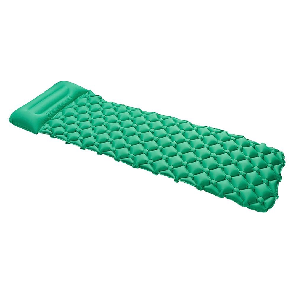 Car Back Seat Inflatable Bed Camping Sleeping Pad with Pillow PVC Inflatable Travel Bed PVC Airbed Mattress for Camping: Green