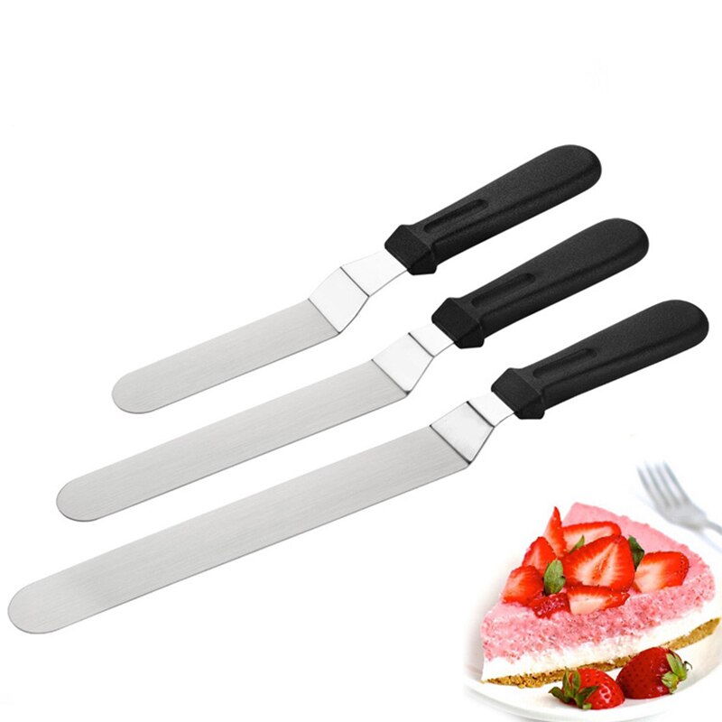 Outils de décoration de gâteaux outils de pâtisserie et de cuisson en acier inoxydable spatule à crème portable accessoires pour beurre à gâteau outils de cuisson
