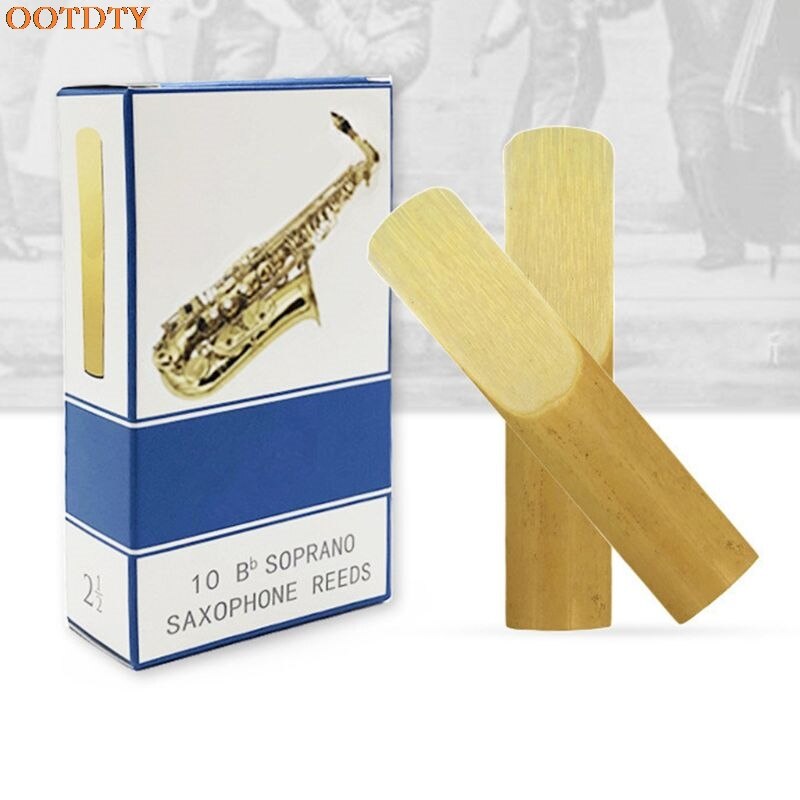 10 stuks/set alt/sopraan/tenorsaxofoon rieten sterkte 2.5 bb klarinet riet