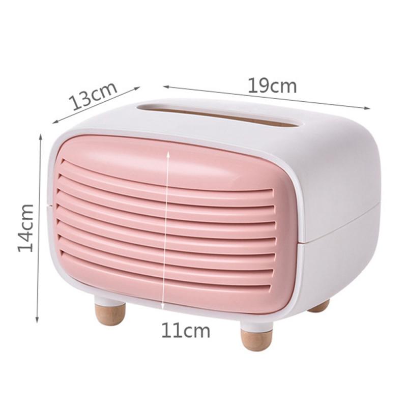 Nordic Wood Tissue Storage Box Paper Towel Dispenser With Bamboo Charcoal Bag Home Storage Decoration Kitchen Bathroom Tool