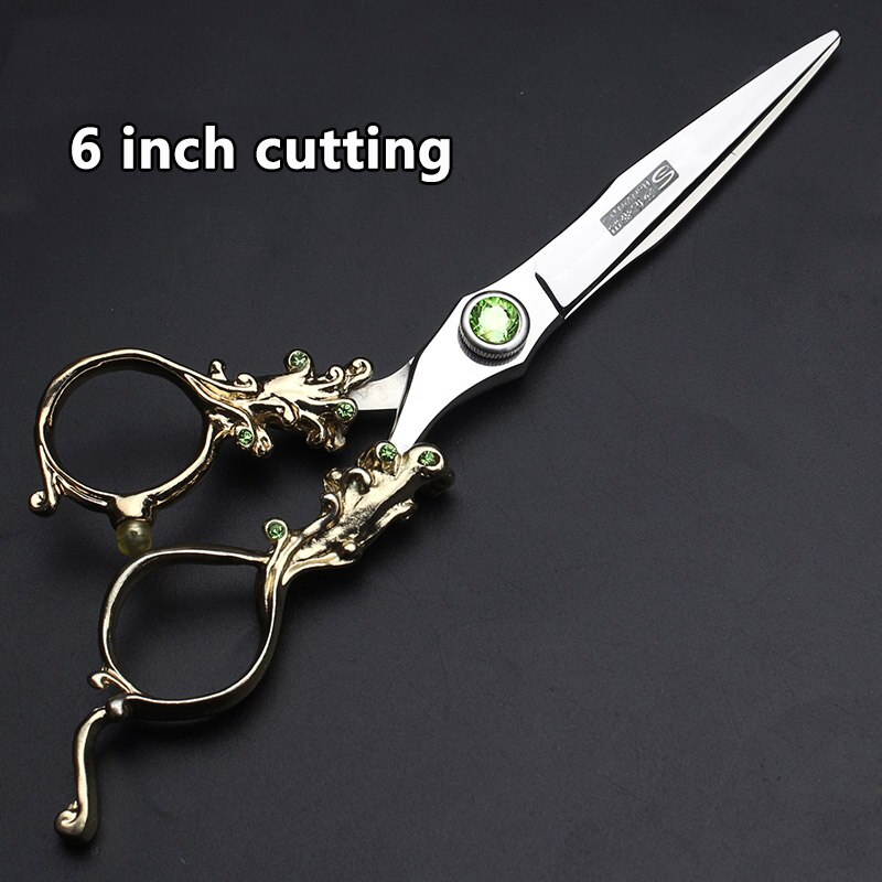 SHARONDS 6 Inch Thin Hairdressing Scissors Special Barber Shop Hairdressing Scissors Non-slip Wear-Resistant Anti-Rust Scissors: C 6inch cutting