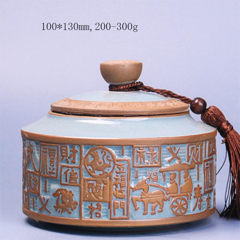 Chinese stijl keramiek theebussen theedoos pot opberghouder chinese kungfu bus theeservies accessoires thuiskantoor theeservies: 11