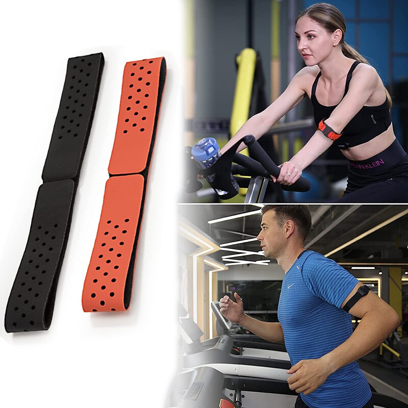 Justerbart armbånd pulsmåler blød rem åndbar erstatningsarmbånd kompatibel til scosche garmin wahoo tickr xoss