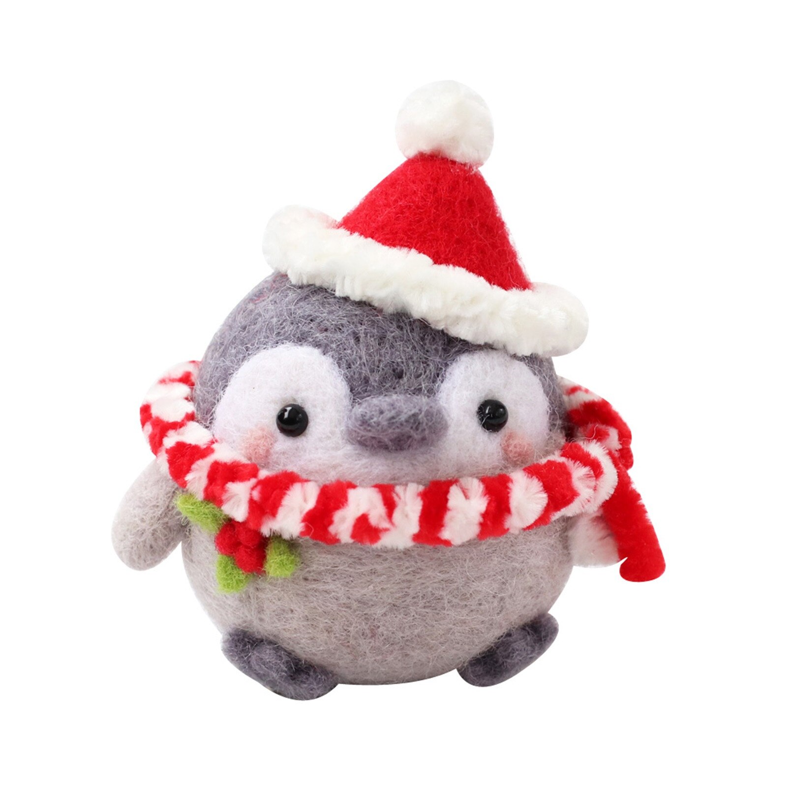 Cute Penguin Pattern Handmade DIY Poke Wool Felts Material Production Package: B