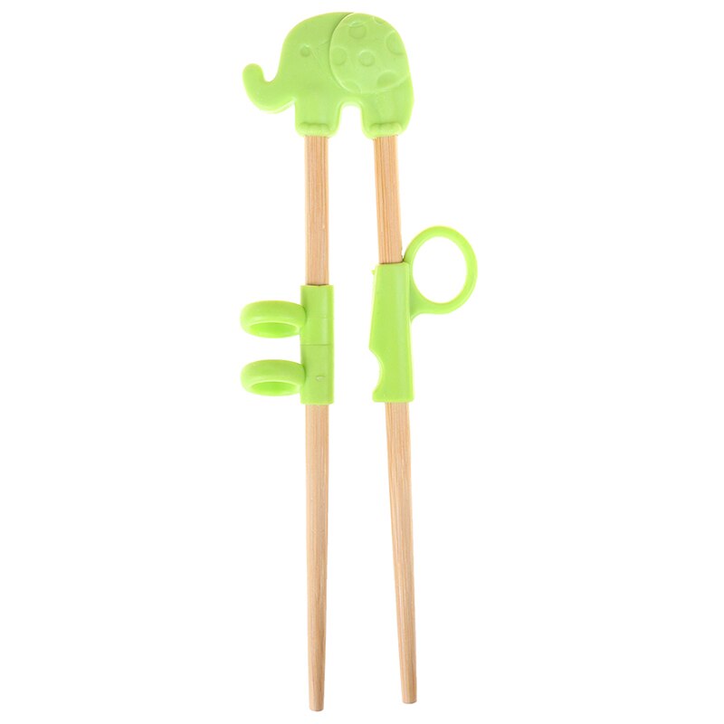 1 Paar Learning Training Eetstokjes Voor Kinderen Chinese Chopstick Leerling: green