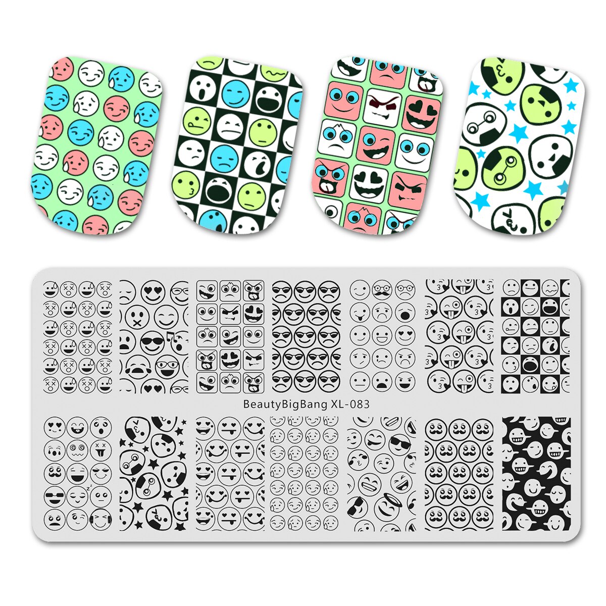 BeautyBigbang Nail Stamping Plates Cute Swan Cat Lips Heart Sweet Pattern Nail Art Stamps Template XL-104: 83