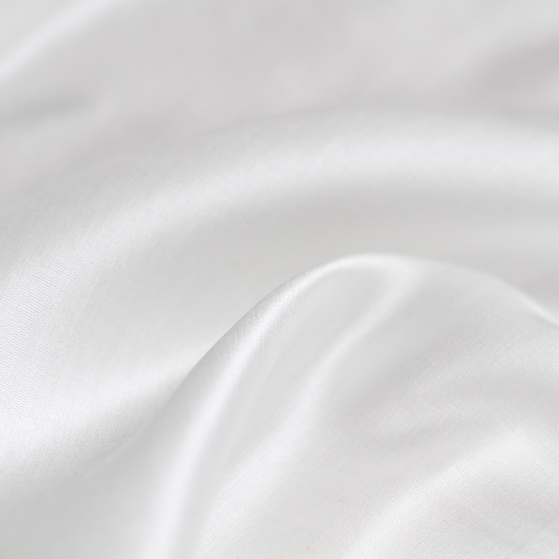 Pearlsilk 12momme 140cm width white colour Silk Cotton Satin garment matrials Summer Lining DIY clothes fabrics
