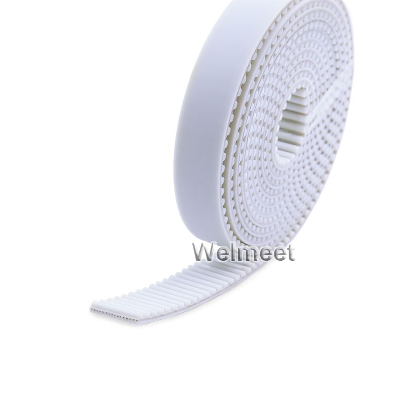 10mm/15mm/20mm Width Open End Timing Belt Trapezoidal Tooth 5.08mm Pitch XL Type PU Synchronous Pulley Belt