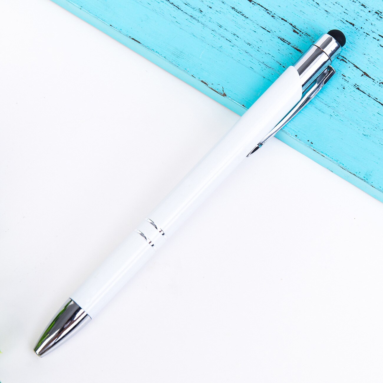 Lápiz Universal para dibujar, lápices de Tablet, pantalla capacitiva, Caneta, bolígrafo táctil para teléfono móvil Android, accesorios para Smart Pen: white