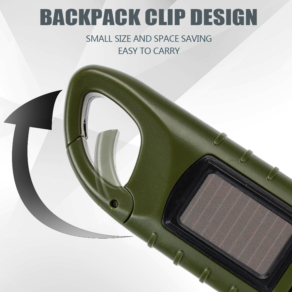 Für Outdoor-Camping Bergsteigen tragbare Handkurbel Dynamo LED Taschenlampe Zelt Licht Taschenlampe Laterne Solarenergie