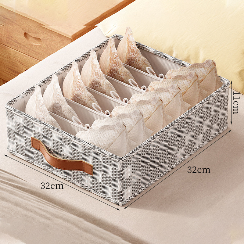 Stoffbox zur Aufbewahrung von Unterwäsche und Hosen, Organizer, Schrank, Schublade, Socken, Organizer, Kleiderschrank, Kleidung, Aufbewahrung, Organizer für BH-T-Shirts: Licht Gelb