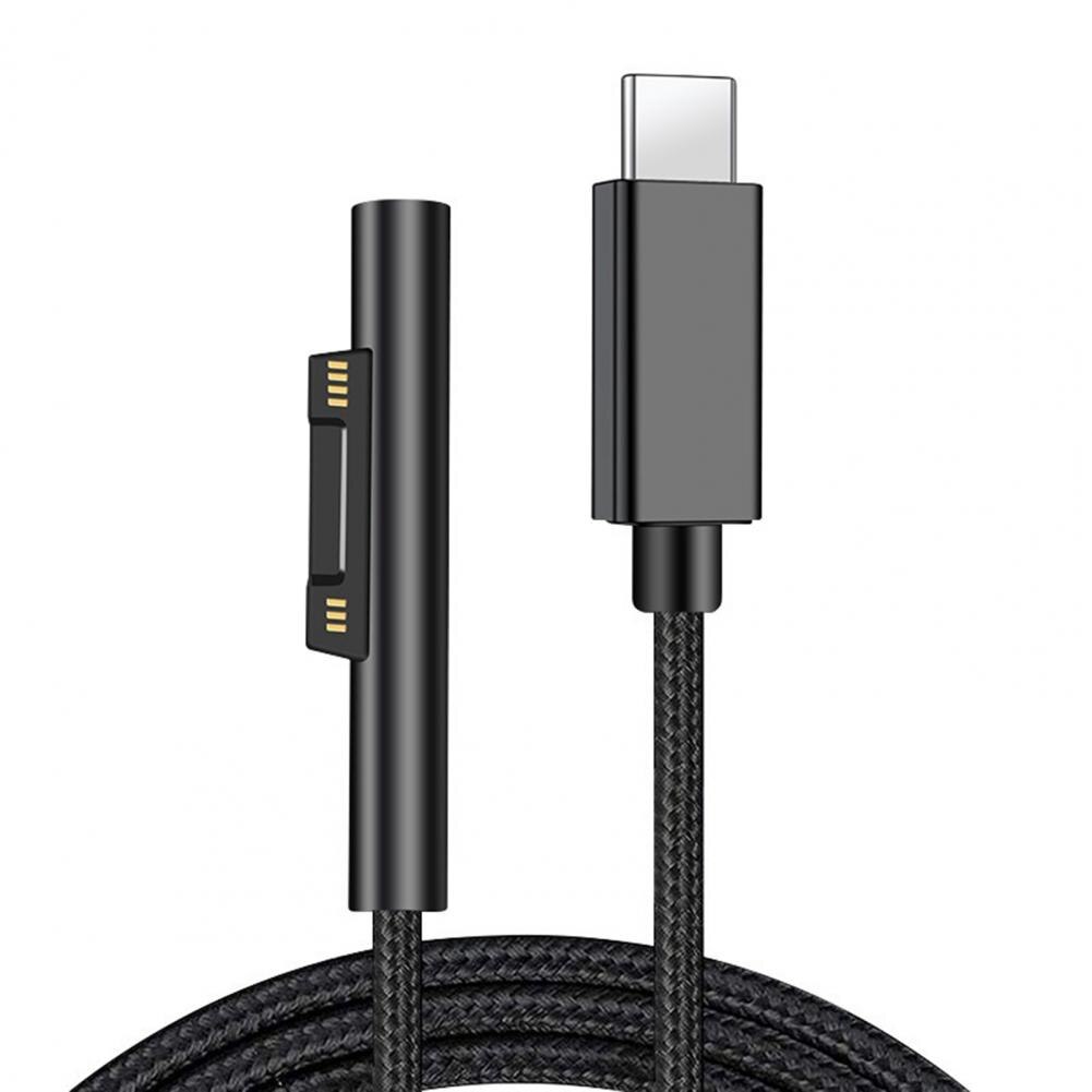 Cable de carga 3A tipo c 1/1.5/1.8m para ordenador portátil, cable de carga para Surface Pro 3/4/5/6