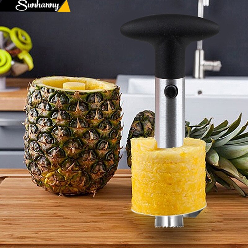 Multifunktionel rustfrit stål ananas skrælningsmaskine frugtskæremaskine køkkenredskaber