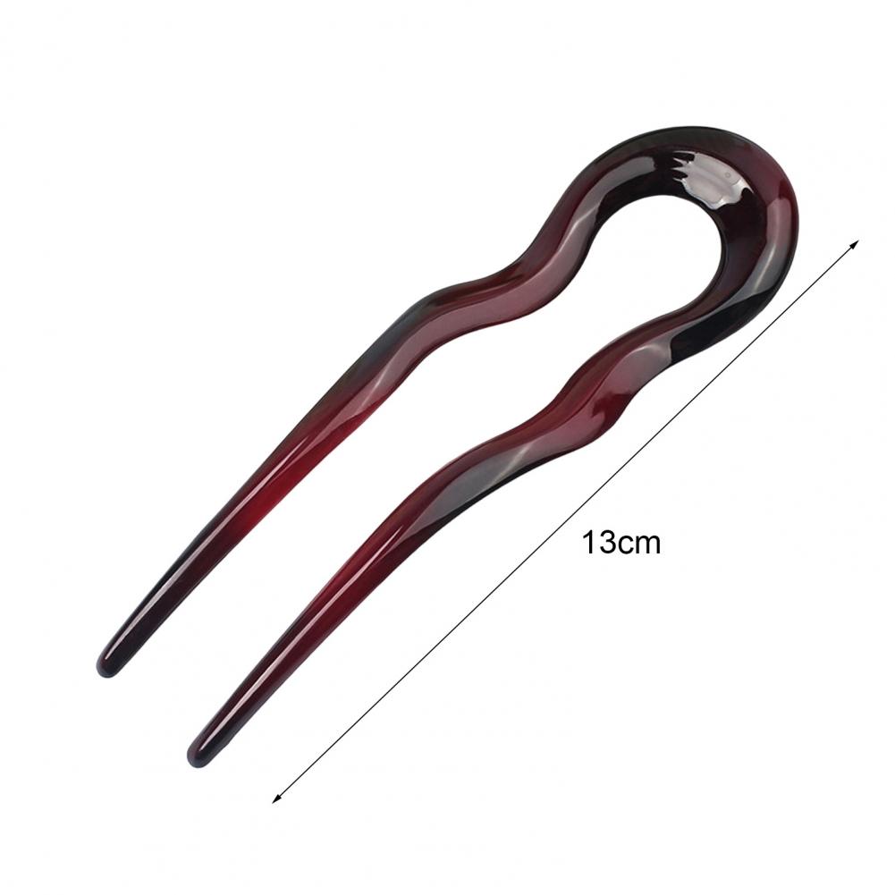 13cm French Hair Pin For Thick Thin Hair U-shaped French Twist Stick Hair Fork Chignons Pins Women Long Hair-Styling Accessories