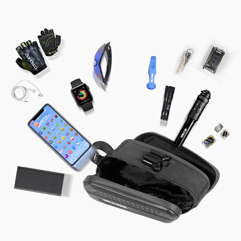 Duurzaam Fiets Tassen Delicate Textuur Mtb Fiets Zadelpen Harde Zakken Bike Zadel Achterlichten Reflecterende Tassen Fietsen Apparatuur