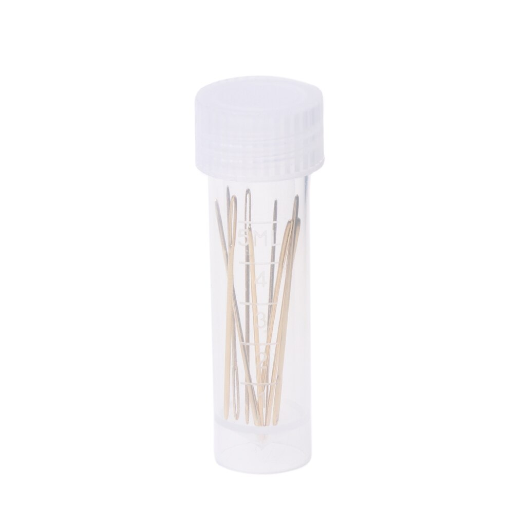 10PCS Golden Embroidery Fabric Cross Stitch Cloth Needles Size 22# 24# 26# 28# Needles Kit Tools Sewing Sharpening Handmade: 3.7cm