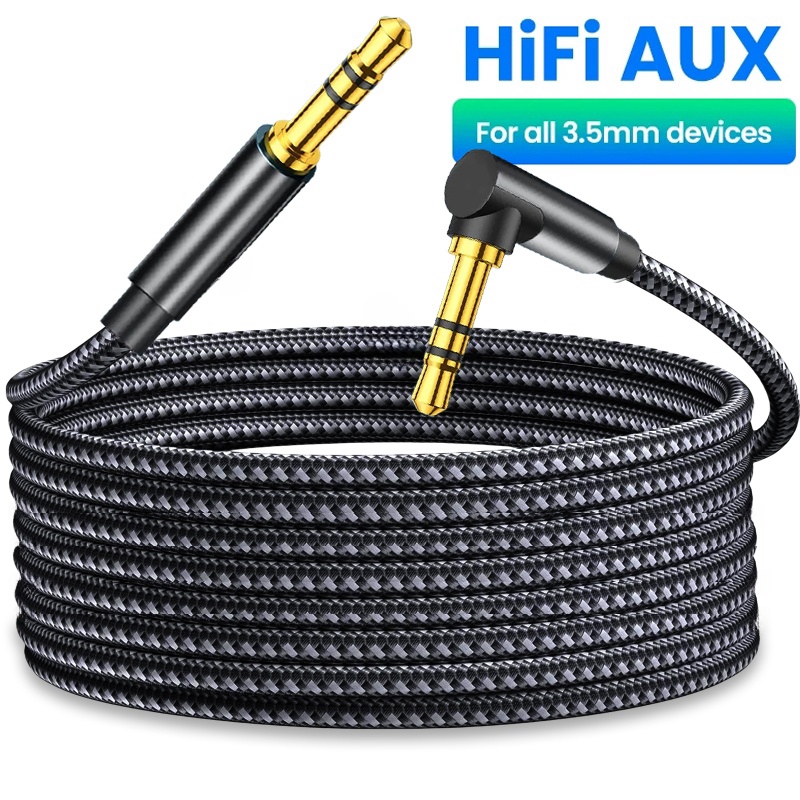 3,5 mm jack AUX stereo audiokabel man op man hoofdtelefoon verlengkabels voor oortelefoon smartphone tablet auto mediaspeler