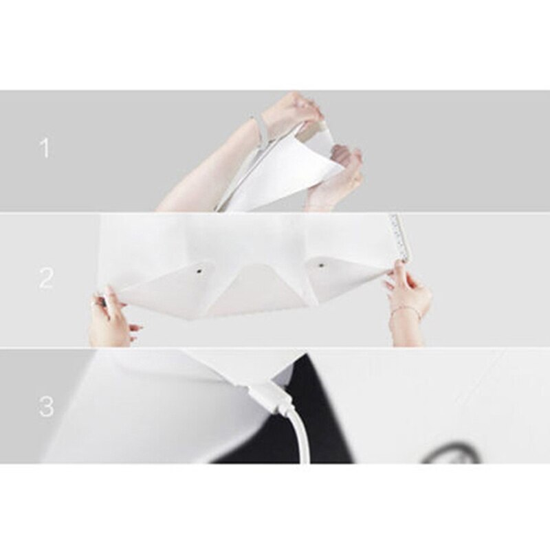 Portable Light Box Folding Boxes Studio Take Pictures LED Small Photography Studio LED Photo Booth Shooting Box