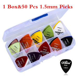 20/50 Stks/set Elektrische Gitaar Pick Akoestische Muziek Picks Plectrum 0.58/0.71/0.81/0.96/1.20 /1.50 Mm Dikte Gitaar Accessoires: 1Box and 501.5mm