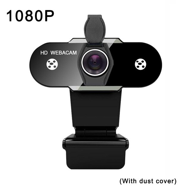 1080P 2K computer camera with microphone camera for kid Mini Computer PC Web Camera Broadcast Video Calling Conference USB Plug: 1080P with cover