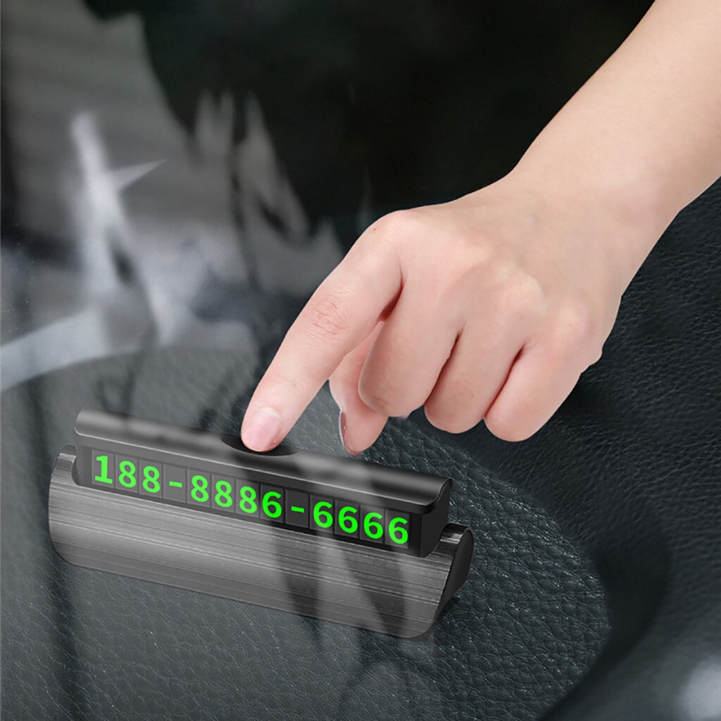 kongyide Car Temporary Parking Special Number Plate Car Temporary Parking Card Magnetic Parking Number Plate Luminous