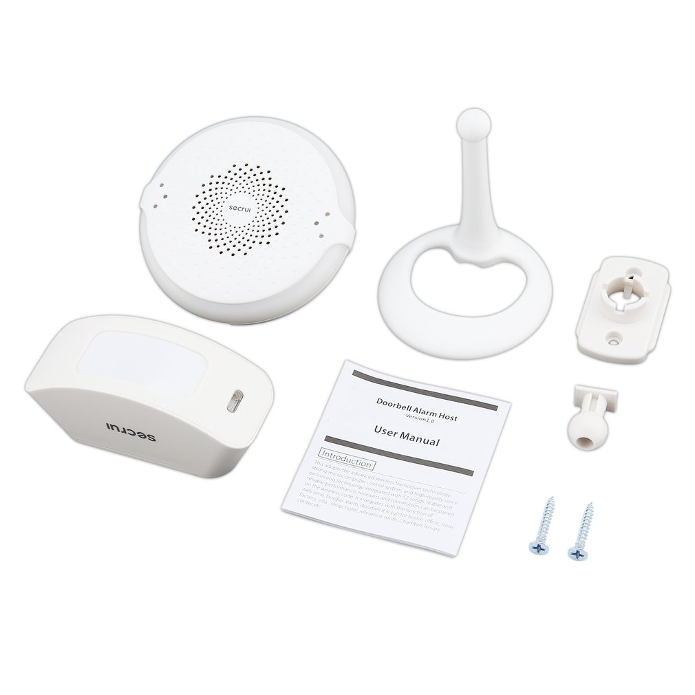 Doorbell Alarm Host Welcome Security Burglar Alarm System 1 Sensor and 1 Receiver Ideal for Businesses and Homes