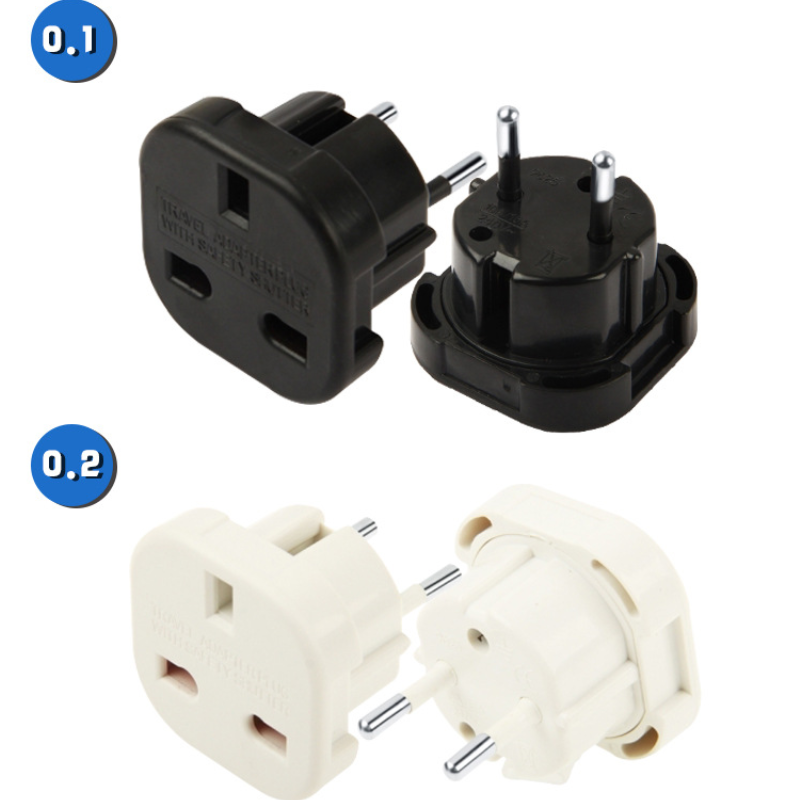 Euro-British standard converter English to European standard British conversion plug pure copper environmental protection