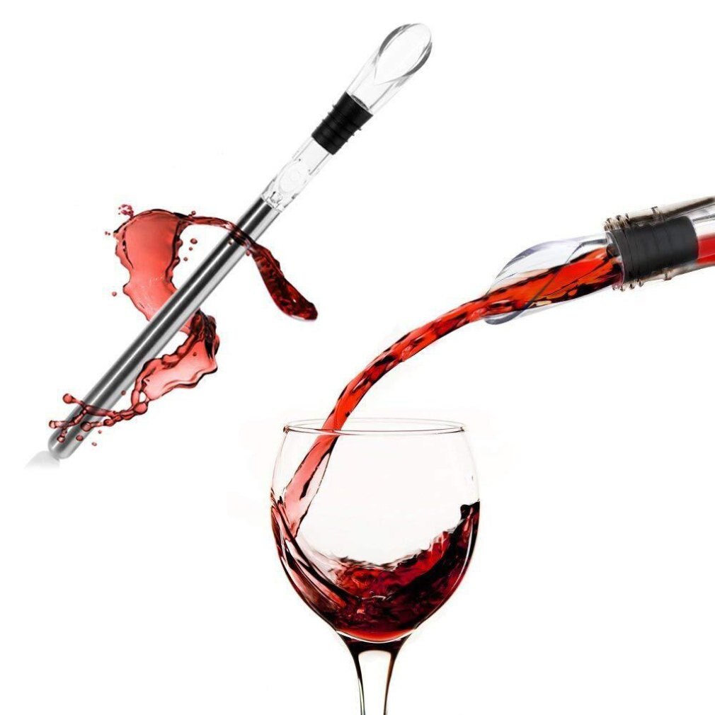 Multi-function Portable Stainless Steel Popsicle Stick drinks Wine Popsicle Quick Ice Wine Device Red Wine Beer Popsicle