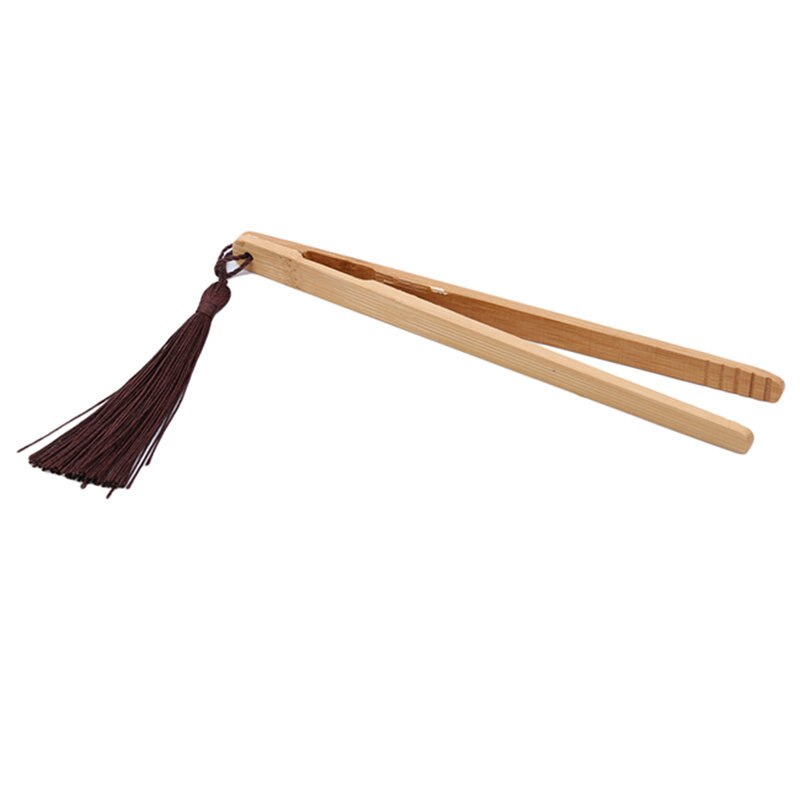 Chinese Bamboo Tea Clips Candy Fruit Salad Small Tools Food Tongs Kitchen Utensils With String Tea Cookie Anti-scalding Tea Clip: 798042