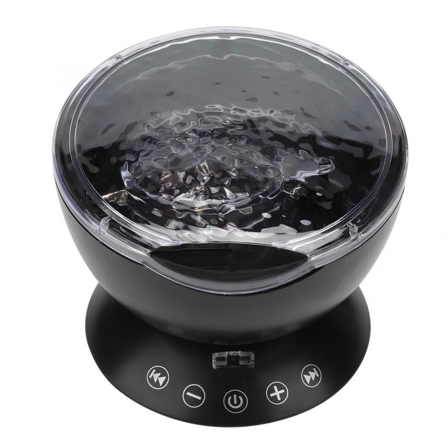 Oceaan Projector Ingebouwde Nachtverlichting Muziek Speler Met 12 Led 7 Kleur Lamp Voor Telefoon Pc Muziekspeler