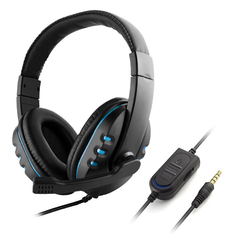 3.5Mm Wired Oortelefoon Headset Laptop Computer Hoofdtelefoon Stereo Muziek Gaming Hoofdband Headset Met Microfoon Voor PS4/XBOX-ONE/pc