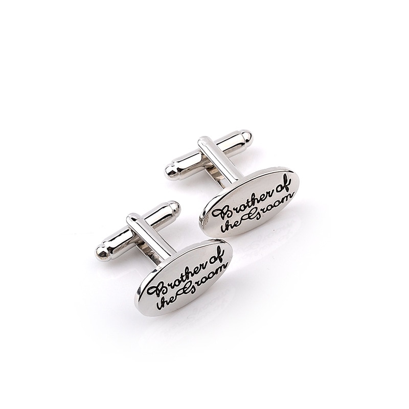 Boutons de manchettes pour hommes, bijoux de mariage ovales, 13 styles, marié/meilleur homme/meilleur ami chemise française, liens pour mariage,