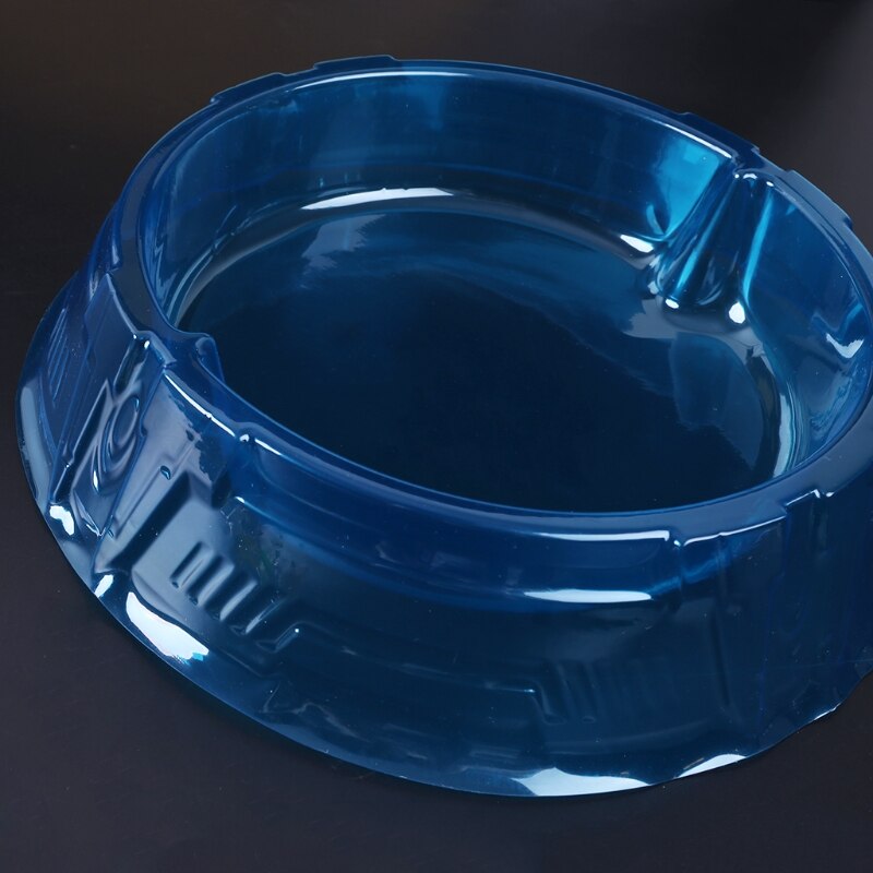 Nueva placa giratoria para batalla de estadio, Batalla de ataque, Arena de combate azul transparente para Beylad Y4UD