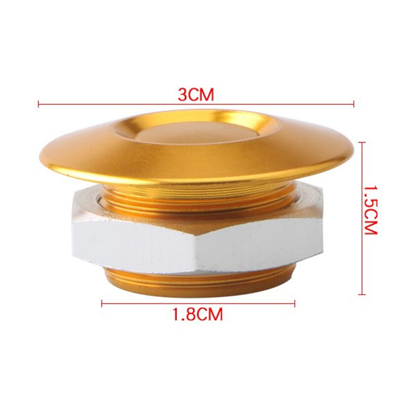 Universal Style Push Button Billet Hood Pins Lock Clip Kit Car Quick Pins