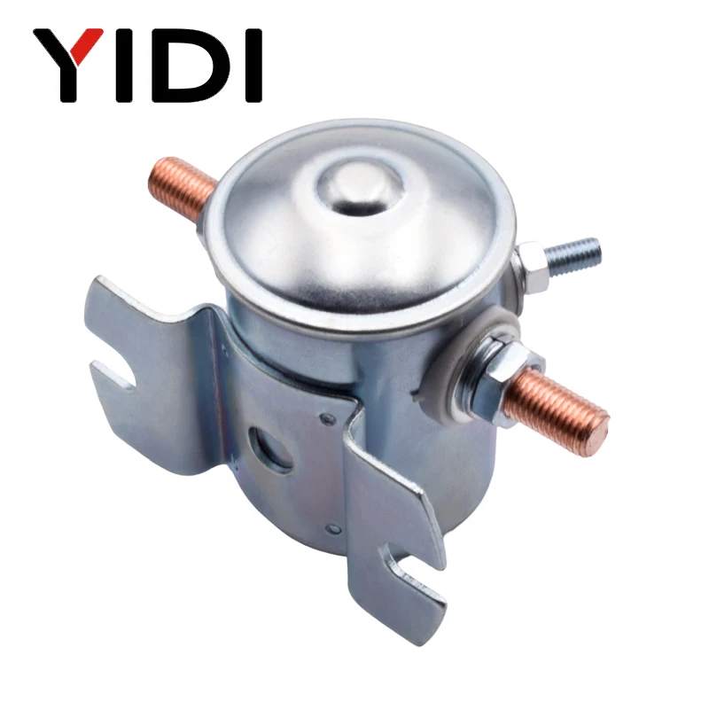 12V 24V DC Car Starter Relay Solenoid Electric High Current Metal 4 Terminals Max 150A for Auto Golf Cart Forklift Winch Marine