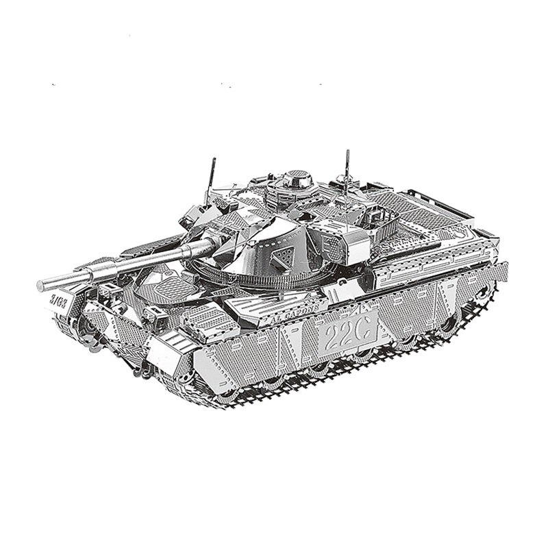 Navi Serbatoio 3D Metallo Puzzle Barca Burke Cacciatorpediniere Scialuppa Di Salvataggio Modello di Kit di Taglio Laser Jigsaw Adulti Educativi del Regalo Giocattoli di Raccolta: Chieftain Tank