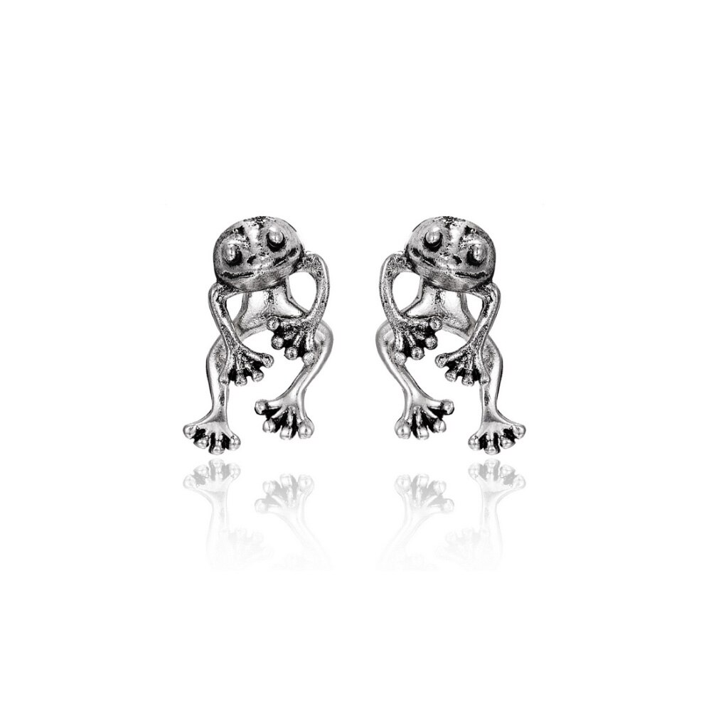 Leuke Vrouwen Kikker Oorbellen Voor Meisjes Animal Gothic Stud Oorbellen Piercing Vrouwelijke Koreaanse Sieraden Accessoires Brincos: Default Title